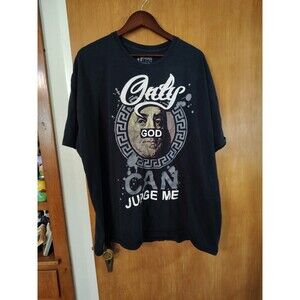 hard ten clothing black t shirt men's 4XL t shirt men's Only God Can Judge Me